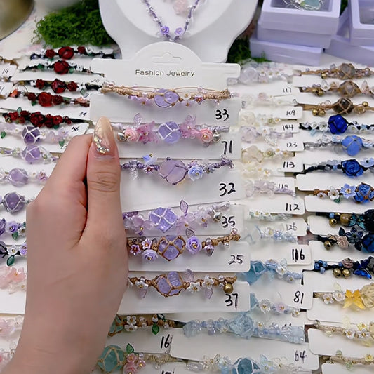 Handwoven Crystal Bracelets