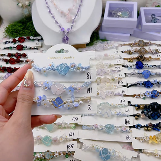 Handwoven Crystal Bracelets