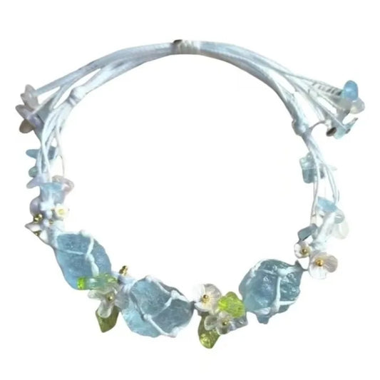Dream of the Blue Vault-Handwoven Crystal Bracelets