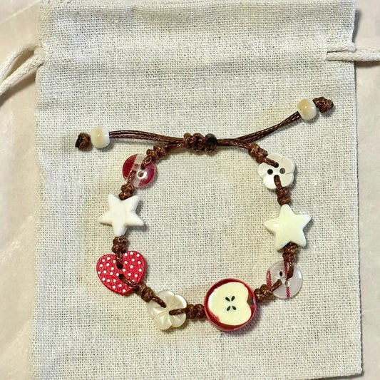 Apple Grove Heart-Handwoven Bracelets
