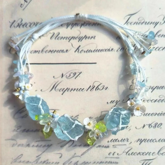 Dream of the Blue Vault-Handwoven Crystal Bracelets